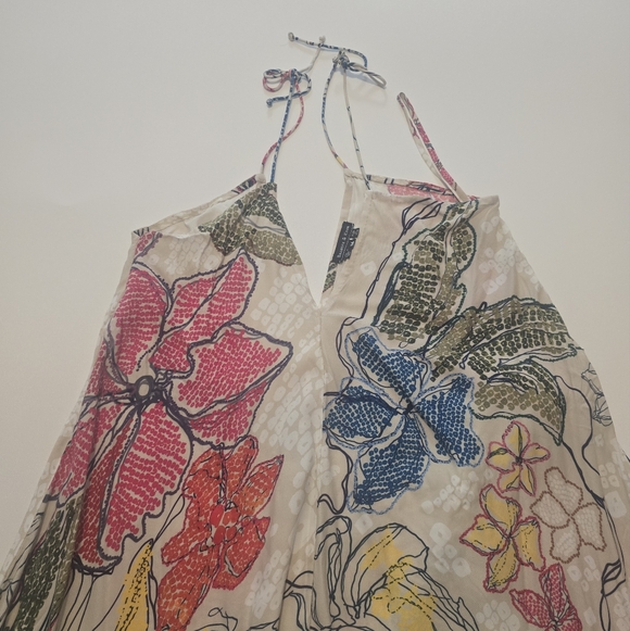 Saaksha & K Yazmin Casual Dress V-Neck Sleeveless Tie closure Size M - Picture 4 of 10